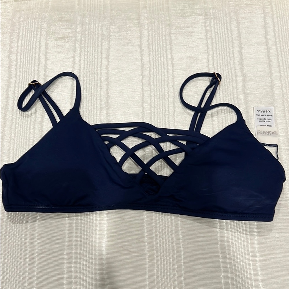 Navy Blue Lspace Top